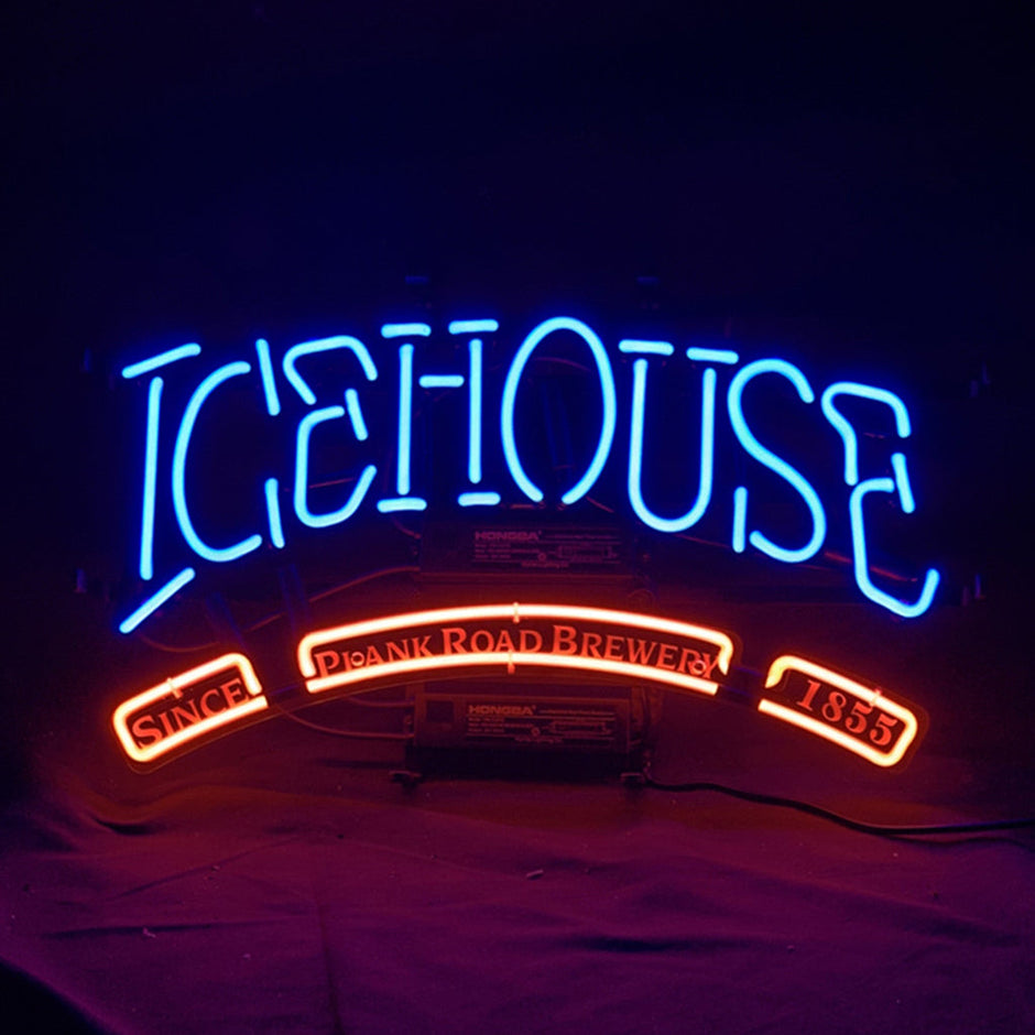 Icehouse Since Plank Road Brewery 1855 Neon Signs
