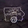 Jack Lives Here Old 7 Brand with Iowa Maps Neon Signs