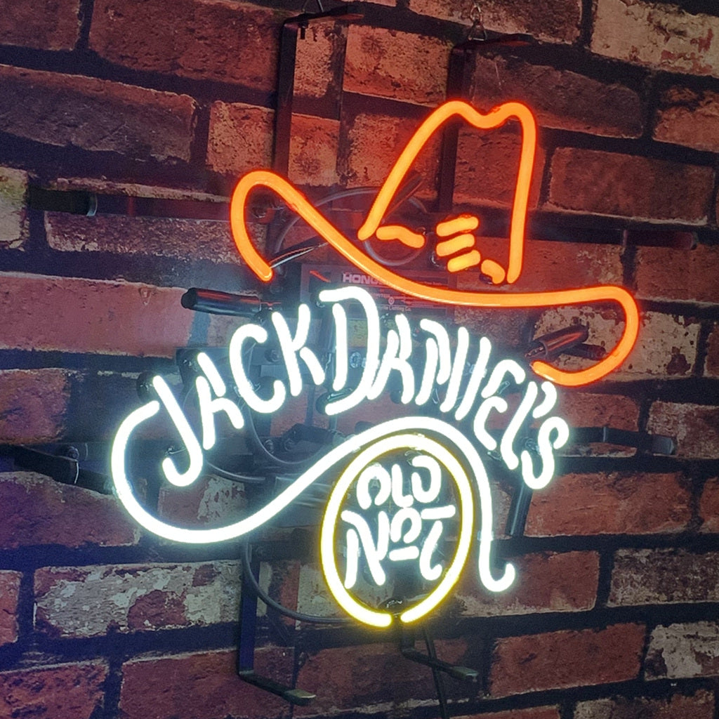 Jack Daniel's Old No.7 Whiskey Logo Neon Light Sign