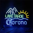 Lake Tahoe Corona Extra Sunrise Mountain Neon Signs Light