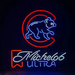 Michelob Ultra Chicago Cubs Neon Light Sign
