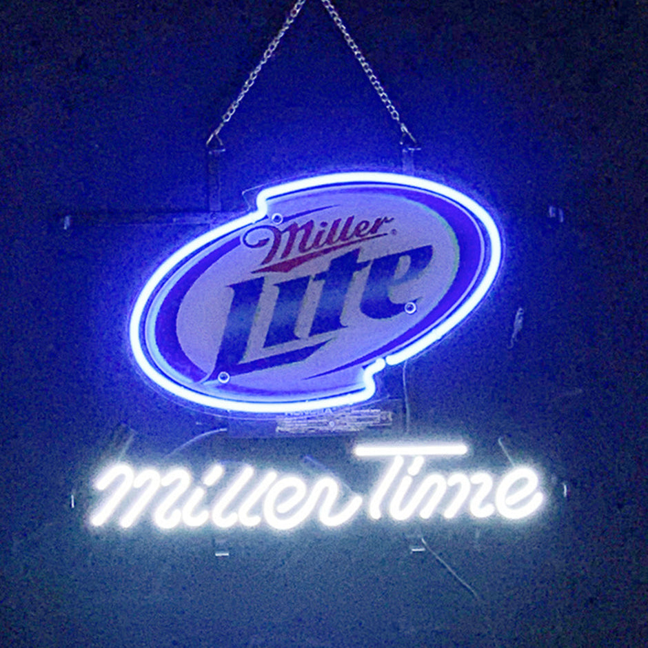 Miller Lite Miller Time Neon Light Signs