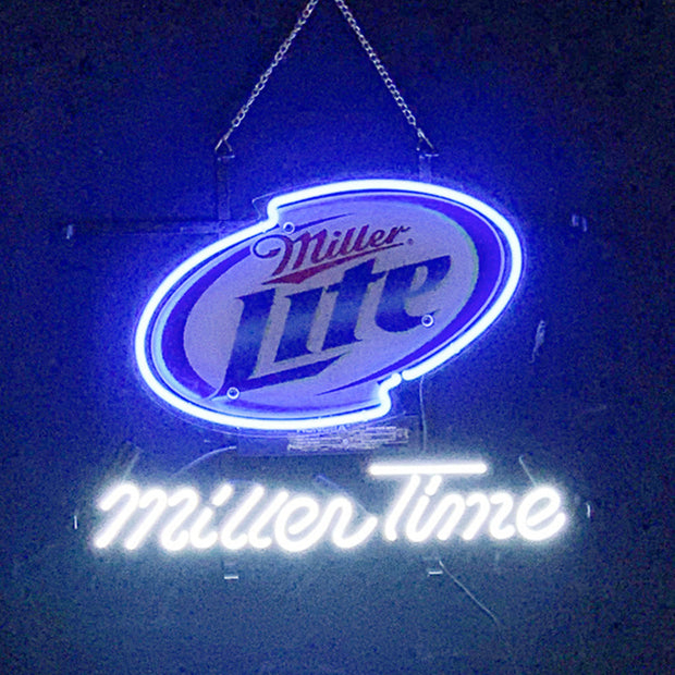 Miller Lite Miller Time Neon Light Signs