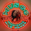 Musgo Gasoline Michigans Mile Maker Neon Signs