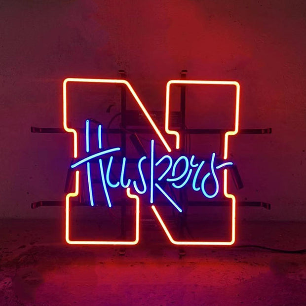 The University of Nebraska Huskers Neon Light Sign