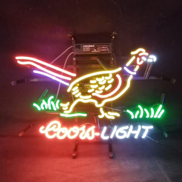 Pheasant Coors Light Neon Light Sign