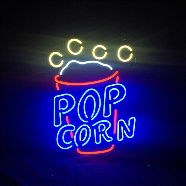 Popcorn Cup Neon Light Sign