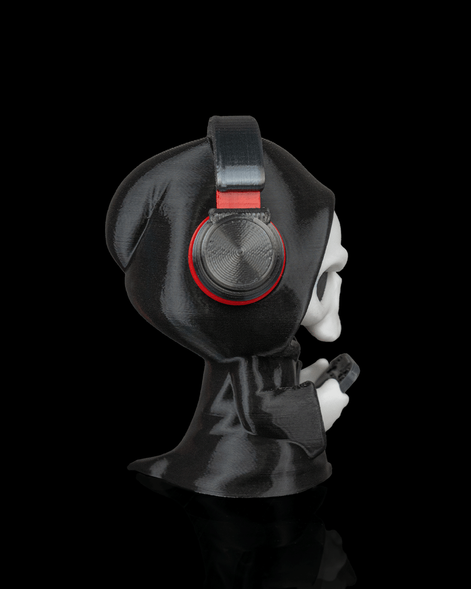 Press F - Gamer Grim Reaper Figurine (3D Printed, Multi Color or DIY)