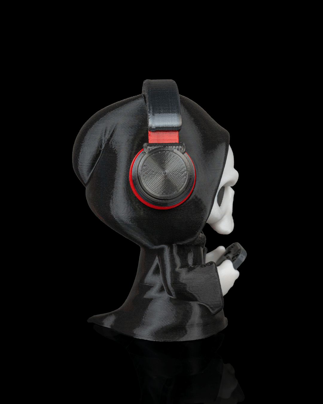 Press F - Gamer Grim Reaper Figurine (3D Printed, Multi Color or DIY)