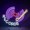 Records Studio Music Neon Signs Light