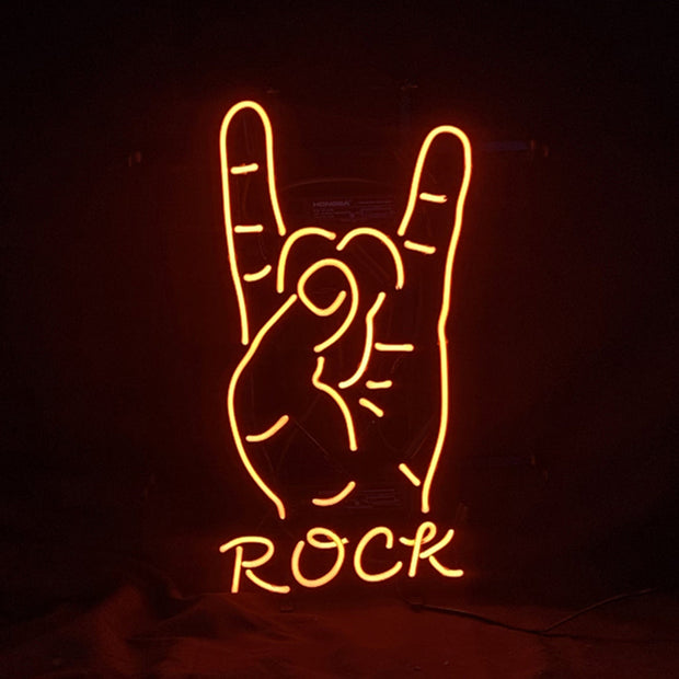 Rock Hand Neon Light Sign
