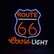 Route 66 Road Logo Coors Light Neon Signs Light