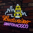 San Francisco City Syline Budweiser Neon Signs