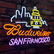 San Francisco City Syline Budweiser Neon Signs