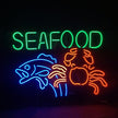 Seafood Fish Crab Neon Signs Light