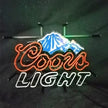 Coors Light Beer Outline Neon Signs