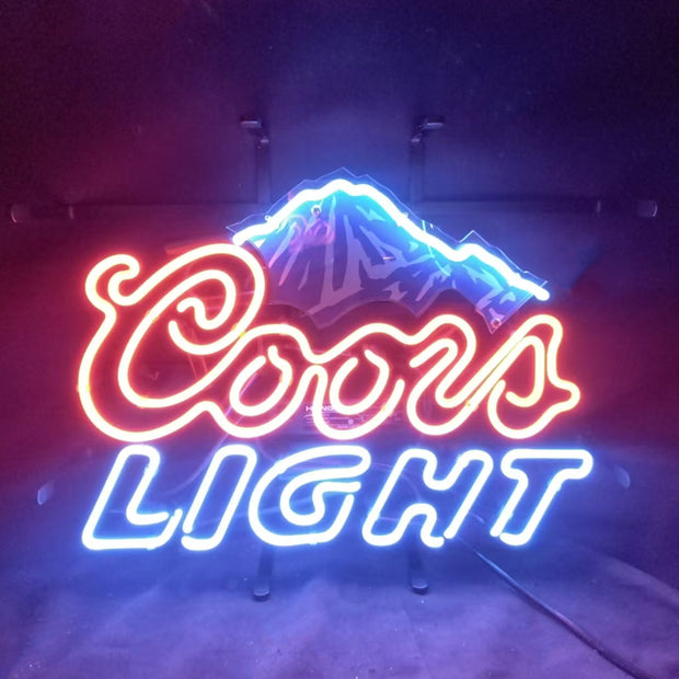 Coors Light Beer Outline Neon Signs