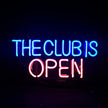 The Club is Open Neon Light Sign