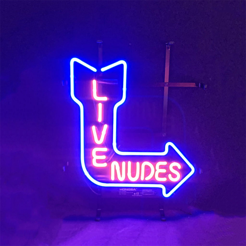 Turn Right Arrow Live Nudes Neon Signs