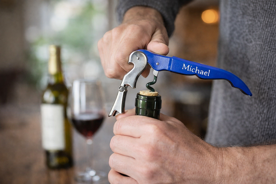 Custom Laser-Engraved Waiter’s Corkscrew | Wine Key — 21 Colors