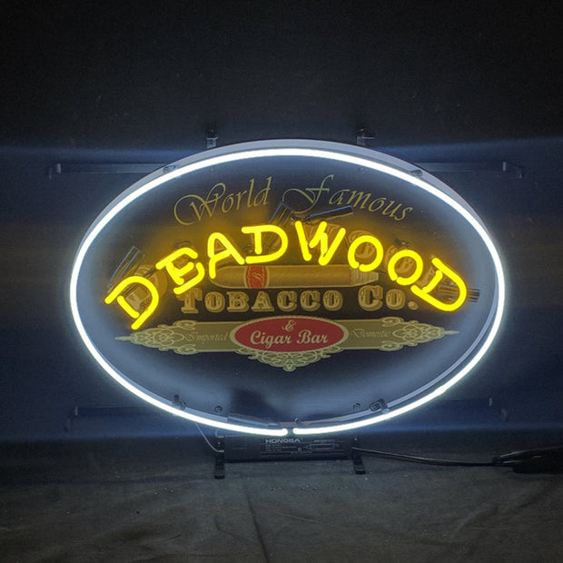 World Famous Deadwood Tobacco_Co. Cigar Neon Light Sign