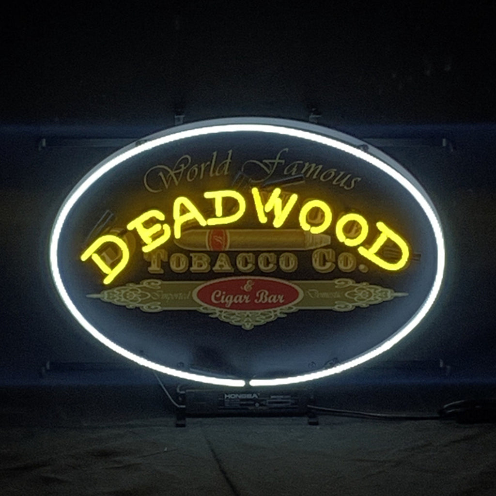 World Famous Deadwood Tobacco_Co. Cigar Neon Light Sign