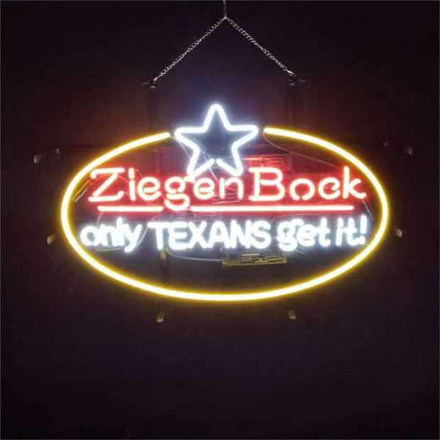 Ziegen Bock Only Texans Get it Neon Light Sign