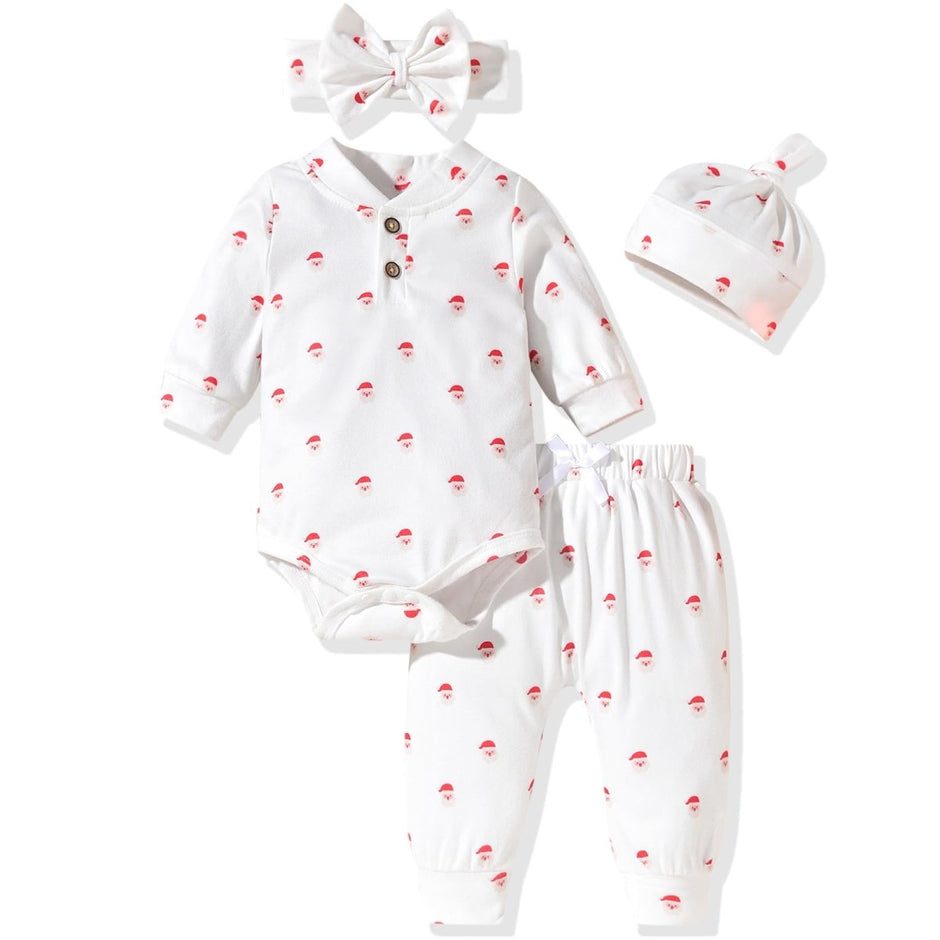 Aalizzwell Gender Neutral Long Sleeve Baby Ribbed Outfit with Hat & Headband - Custom Crafting Alliance, LLC