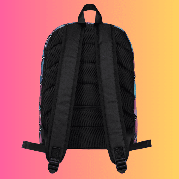 Vibrant Abstract Festival Backpack Perfect for EDM Lovers