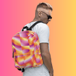 Vibrant Abstract EDM Festival Backpack
