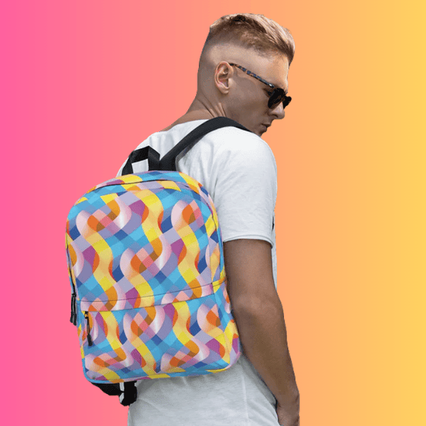 Abstract Festival Backpack - The Ultimate Companion for Your Rave Adventures