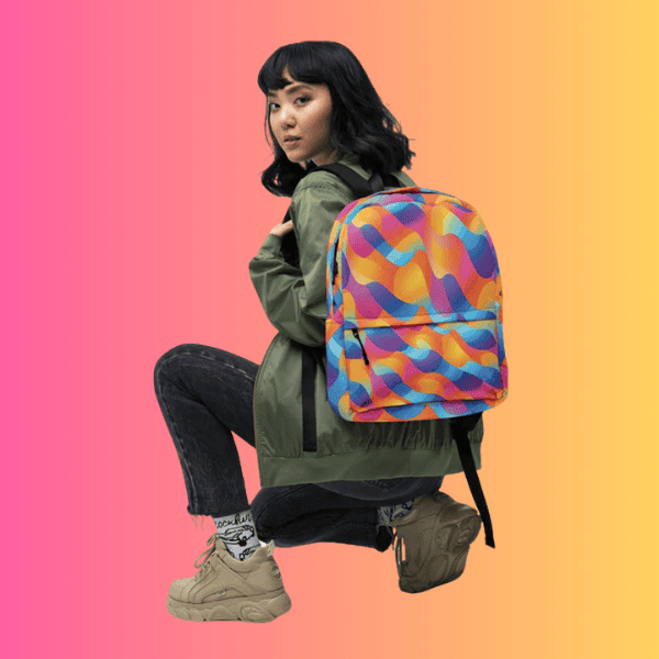 Abstract Rave Backpack - Your Ultimate Festival Companion for EDM Lovers