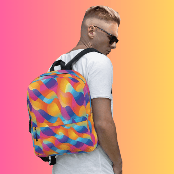 Abstract Rave Backpack - Your Ultimate Festival Companion for EDM Lovers