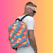 Abstract Festival Backpack - Gear Up for Your EDM Adventure