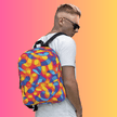 Electric Vibes Abstract Backpack for Raves and Festivals