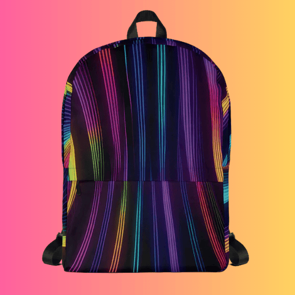 Abstract Festival Backpack - Your Ultimate Adventure Buddy for Rave Experiences