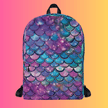 Mermaid Scale Festival Backpack - Perfect for Rave Adventures