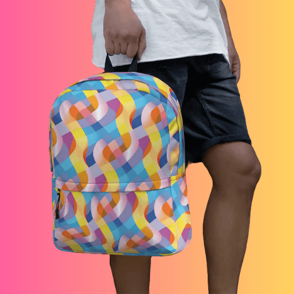 Abstract Festival Backpack - The Ultimate Companion for Your Rave Adventures