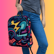 Vibrant Graffiti Music Festival Backpack – Your Must-Have Rave Companion