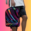 Neon Swirl EDM Festival Backpack – Your Ultimate Rave Companion