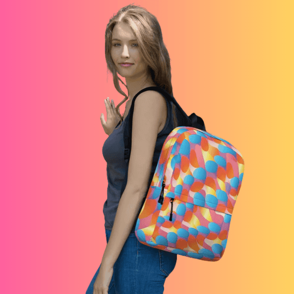 Abstract Festival Backpack - Gear Up for Your EDM Adventure