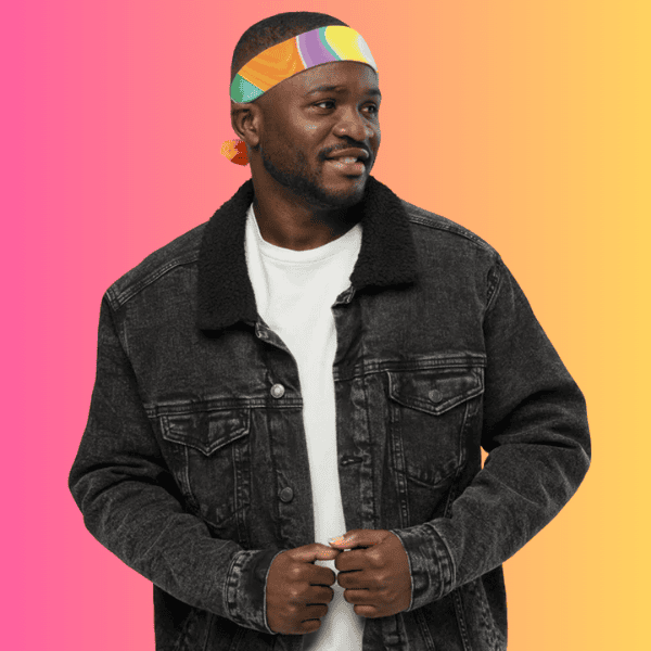 Vibrant Rave-Ready Alcohol Ink Bandana for Festival Vibes