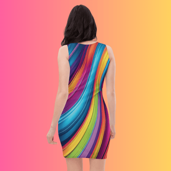 Neon Swirl Bodycon Dress - Your Ultimate Festival Essential