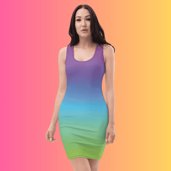 Electric Bodycon Dress for Raves and Festivals