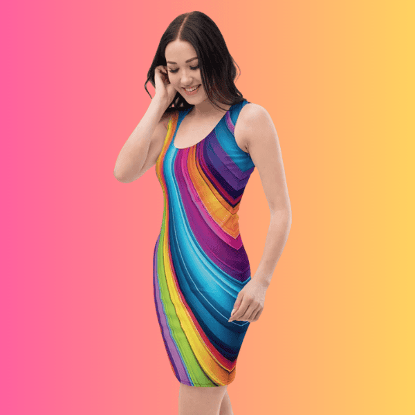 Neon Swirl Bodycon Dress - Your Ultimate Festival Essential