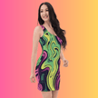 Vibrant Abstract Bodycon Dress for Unforgettable Festivals