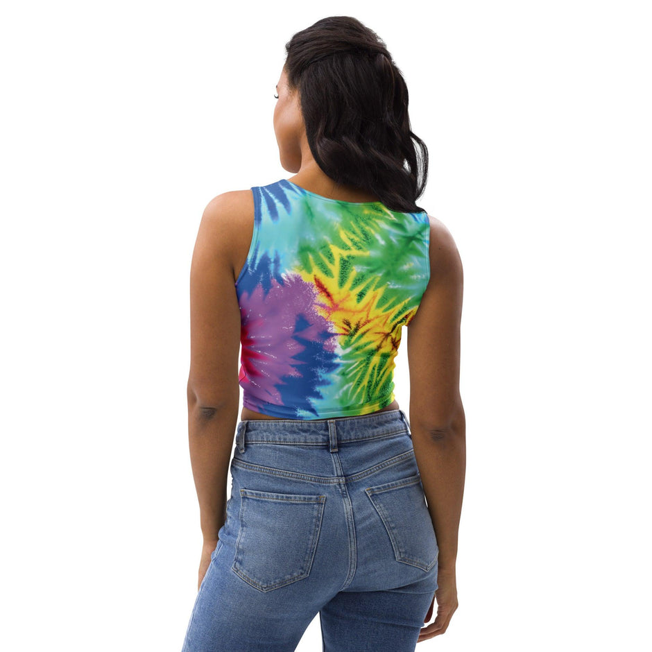 Vibrant Tie-Dye Crop Top for Ultimate Festival Vibes