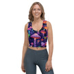 Vibrant Mushroom Crop Top for Festivals and Raves