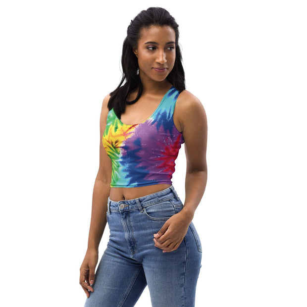 Vibrant Tie-Dye Crop Top for Ultimate Festival Vibes