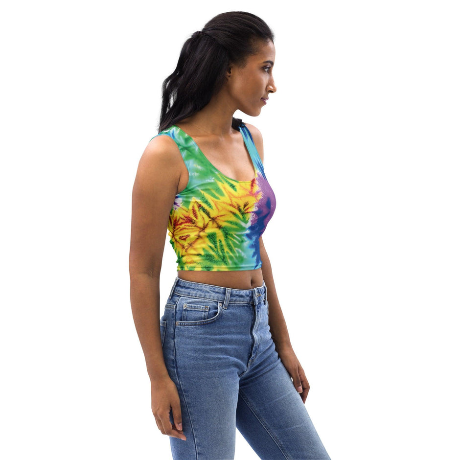 Vibrant Tie-Dye Crop Top for Ultimate Festival Vibes